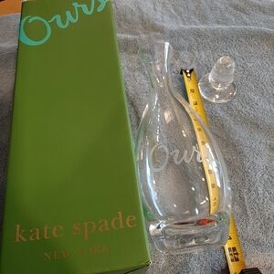 Kate Spade Ours Crystal Decanter